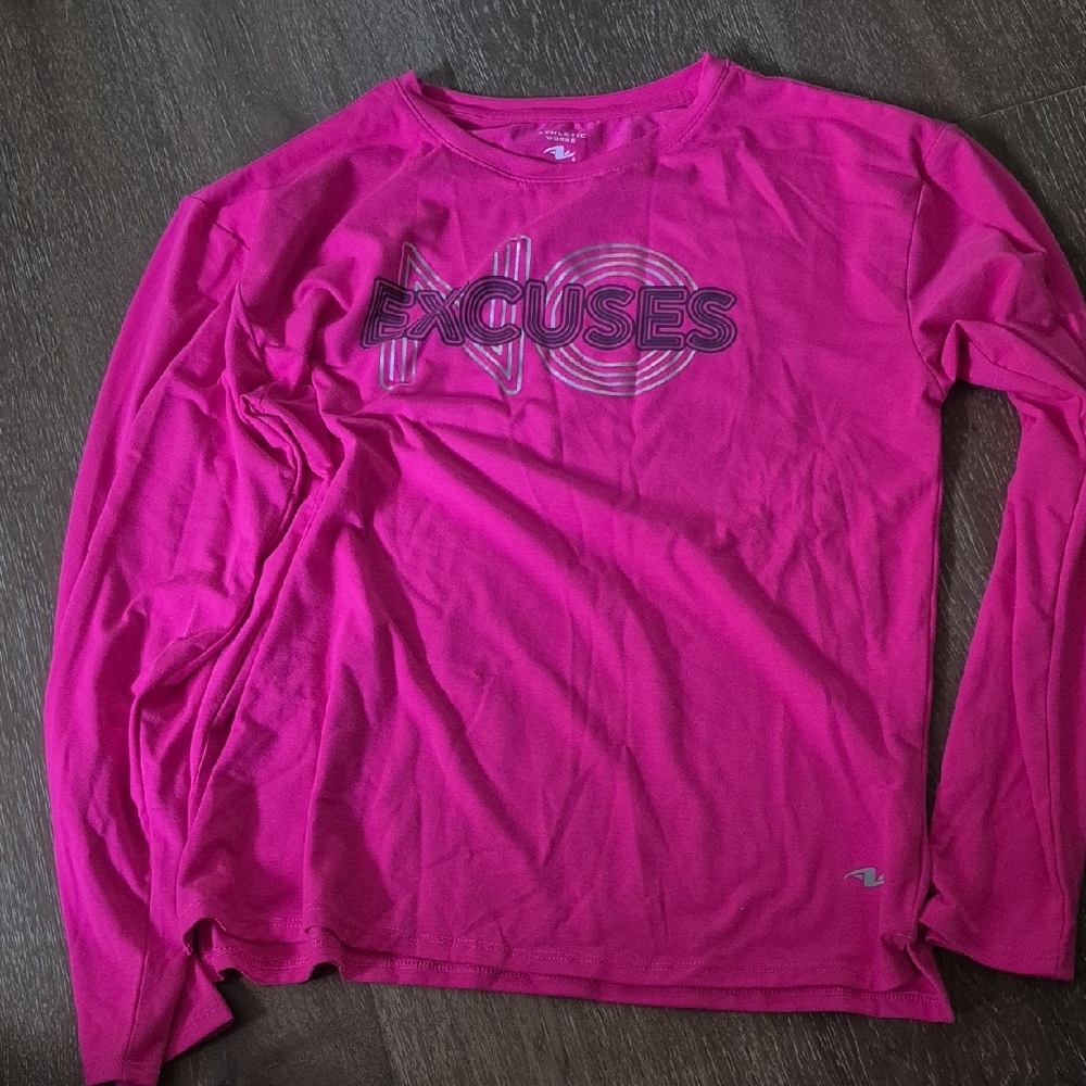 Pink Long Sleeve Graphic Tee